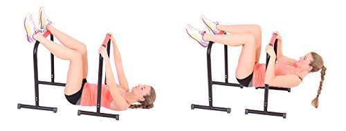 SportPlus Fitness Rack Pro, Höhe 70 cm, für Dips, Beinlifts, Liegestütze und mehr, Benutzergewicht bis 120 kg, Sicherheit geprüft nach EN ISO 20957-1, EN 957 - 6