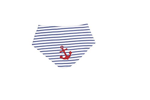 Preisvergleich Produktbild Hansekind Halstuch navy gestreift Stick Anker Rückseite weiß mit Schiffchen