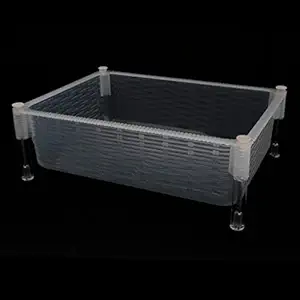 Meri SHOPP PVC Mini Fish Tank Aquarium Mini Betta Fish Breeding Feediong Box