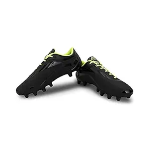 Nivia Airstrike Football Studs, Black/Fluorescent Green