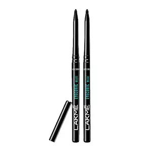Lakme Eyeconic Kajal Twin Pack, Black, 0.35g with 0.35g