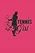 Produktbild TENNIS GIRL: Notizbuch für Tennis Spieler Notebook Journal 6x9 squared karo kariert