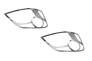 Auto Spare World Head Lamp and Tail Lamp Chrome Cover for Maruti Suzuki WagonR Type 4 (Set of 4 Pcs.)