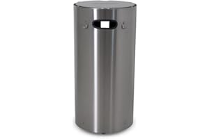 Schickling Gasflaschen Schutzhülle aus Edelstahl - Gasflaschenschrank für Gas-Flaschen bis 11kg mit Rollen, Griff, Deckel & Grillbesteckhaken - Höhe: 70cm Breite: 34cm - Made in Germany