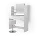 Produktbild Vicco Schminktisch Charlotte 142 x 108 cm Weiß mit Hocker +++ Schminkkommode mit Schubfach- und Regalsystem +++ (Weiß)