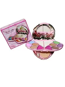 MAKE UP KIT for teens, Girls, Women Multi-shade, With Oval Shape Case