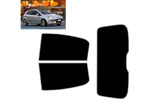 TINTCOM.COM Pellicola Oscurante Vetri Auto Pre-Tagliata per-Fiat Punto Evo 5-Porte 2009-2012 Vetri Posteriori & Lunotto (50% Fumo Chiaro)