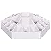 LuckyFine Spinning Rotating Lipstick BB Cream Cosmetic Organizer white