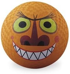 Crocodile Creek Playground Ball - 7" Rubber Sports Ball - Indoor / Outdoor - PVC, BPA, and Vinyl-Free ( Monster )
