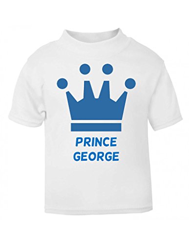 Personalised Prince Crown With Name Cute Custom Kids T Shirt Toddler Sizes Childrens Top
