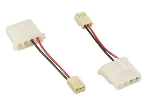 InLine Lüfter Adapterkabel, 12V DC, 3pol an 4pol