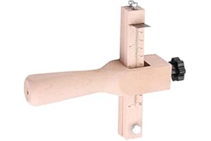 GAROSA Utensile da Taglio Pelle Regolabile Craftool con 5 Lame | Cinghia per Cintura in Cuoio Fai da Te | Strumento per Lavorazione Artigianale della Pelle