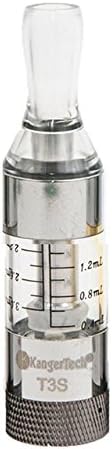 Authentic T3S Bottom Coil Clearomizer  translucent / 1.8ohm