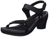 zalando zapatos mujer art Material exterior: Cuero Art 1472 Grass, Sandalias con Correa de Tobillo para Mujer, Negro Black, 38 EU