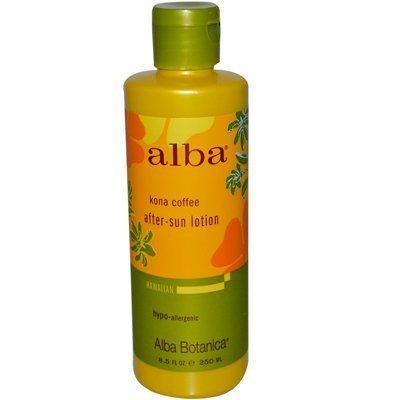Pack of 1 x Alba Botanica Hawaiian Kona Coffee After-Sun Lotion - 8.5 fl oz