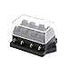 Produktbild 4 Way Sicherungskasten DC 12 V 24 V Max DC 32 V Stromkreis Auto Anhänger Auto Blade Fuse Box Blockhalter ATC ATO 2-input 4-output Draht