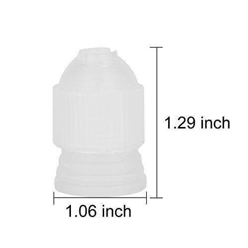 Newcomdigi Torten Tüllen Garniertüllen Russische Spritztüllen Blütenblätter Tortenspritze Deko 9 tlg Set mit Silikongebäckbeutel - 4