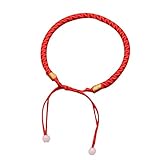 La pulsera de hilo rojo hecho a mano es duradera, que puede ser usado por un largo tiempo