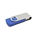 Produktbild Nicedeal 1G USB 2.0 Disk-einfache Art Swivel Flash Drive Rotation Memory Stick Ersatz Spinning Pen Drives Blau Laptops und Zubehör, Umwandlung Linien, Teile, Komponenten