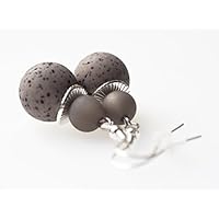 Ohrringe grau dunkelgrau Polarisohrringe