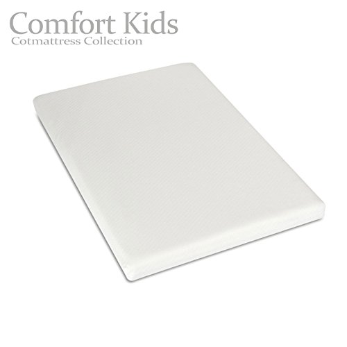 Comfort Kids Extra Thick 95 x 65 X 7cm Travel Cot Mattress , UK Made , Reversable , (fits most Graco / M&P etc)