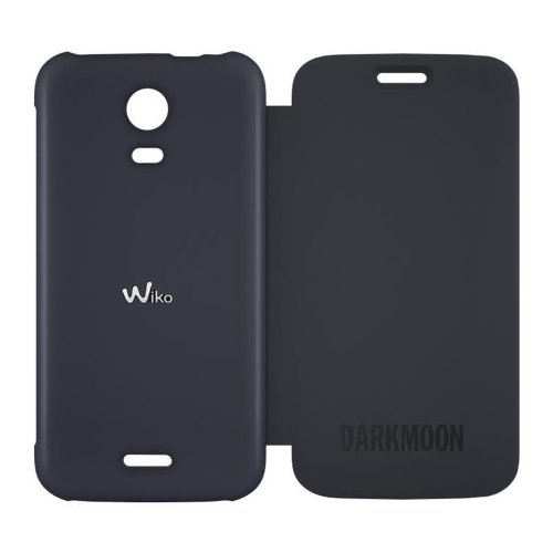 Wiko Flip Cover - Funda para m  vil Wiko Darkmoon  negro