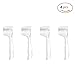 Produktbild Plastische Schutzhülle für elektrische Zahnbürstenköpfe von Aptoco für Oral-B Precision Clean Oral-B Flexisoft (SEB-17) und Oral-B 3D White und Oral-B Cross Action, 4 Stück