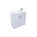 Price comparison product image Kartell Liberty 700mm White Floor Standing Unit with Ceramic Basin