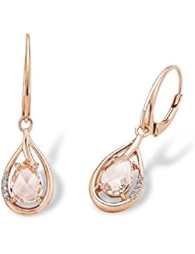 amor Damen-Ohrhänger 925 Silber teilvergoldet Zirkonia mehrfarbig 3.2 cm - 9271399