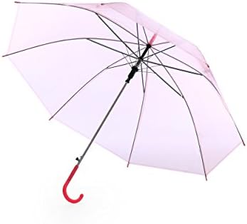 Colouful Clear &amp; Novelty Umbrellas (Pink)