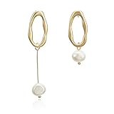 Patrón de forma: geométrica SODIAL Pendientes Colgantes Minimalistas Simples Pendientes Colgantes De Perlas Irregulares