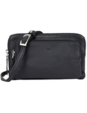 Adax Ruby Schultertasche 21 × 13 × 3 cm., Damen, One Size, Schwarz