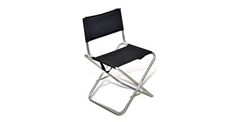 Silla plegable de camping Krone con respaldo Salvaspazio. Sillón plegable con reposabrazos. Asiento para Camper. Silla plegable de playa, playa, Montaña, tiempo libre. Dimensiones 48 x 48 x 76 cm