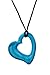 Price comparison product image Chewigem Miller Heart Necklace - Sensory Chew - Fidget Toy - Autism - Blue