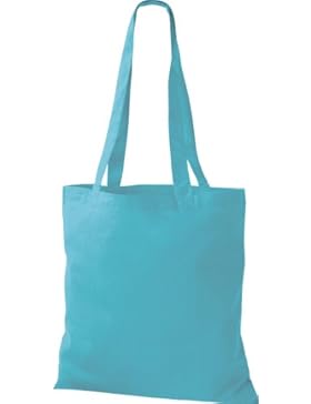 Stoffbeutel Baumwolltasche Beutel Shopper Umhängetasche viele Farbe SURFBLUE!!