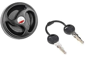 LILIE ROADLOISIRS Accessories Bouchon avec Barillet Noir pour réservoirs Eau OU Carburant-Camping-Cars et caravanes. Unisex-Adult, Multicolore, Standard