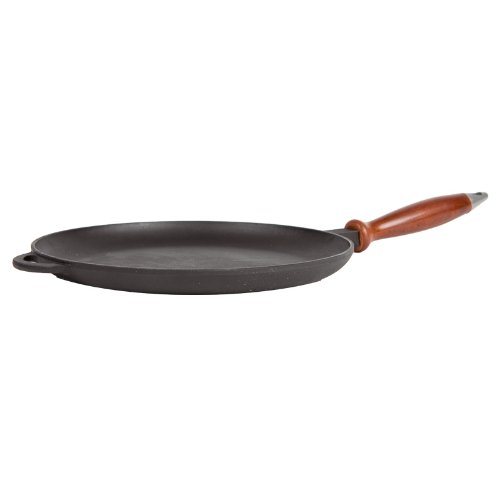Crepespfanne Bratpfanne für Pfannkuchen aus Gusseisen Ø 20 cm. mit Holzgriff - 3