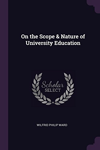 Preisvergleich Produktbild On the Scope & Nature of University Education