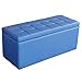 Produktbild Rechteckige Lagerung Osman Sofa Bank PU Leder Leder einfach zu Reinigen Größe: 120cm * 40cm * 40cm (Farbe : Blau)