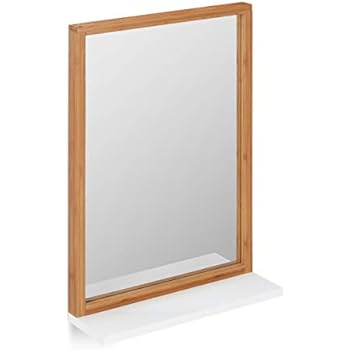 dreiBaum Wandspiegel mit Holzrahmen: Amazon.de: Küche & Haushalt