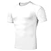 Produktbild JKLEUTRW Sportshirt Herren Baumwolle, Komfortables Männer Volltonfarbe Atmungsaktives T-Shirt Tops Bluse Quick Dry Fitness Yoga KurzäRmliges Fest Kompression Top Shirt