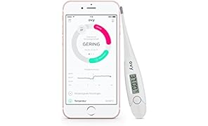Termometro basale per ovulazione Bluetooth Ovy | Termometro digitale basale con app gratuita per iOS e Android | Termometro temperatura basale