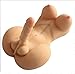 Produktbild Männlich mit weiblichen Masturbation realistische Shemale Silikon Sex Liebe Puppe Torso Fleisch Stil mit großen Brüsten und großen Penis, Loch und Extra Liebe Kolben Masturbation Erwachsene Spielzeug
