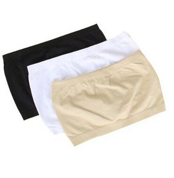 Preisvergleich Produktbild veroda 3 Bilder nahtlos Tube Bandeau BH Top ohne Polsterung