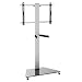 Produktbild LCD LED TV STÄNDER GLAS STANDFUSS MIT TV ADAPTER 32" - 70" Höhenverstellbare Ablage Mit Rollen Rack HALTERUNGSPROFI FS03G