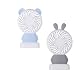 Produktbild LED Beleuchtung Bequemer Ventilator Mini-Fan Reisen Mit 3-13 Stunden Akkulaufzeit FüR Camping PersöNliche Batterie Betrieben Oder USB-Handheld Schlafzimmer Desktop BüRo Wiederaufladbar LüFter 2 Pcs