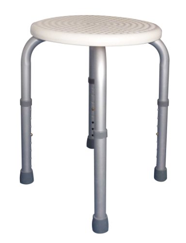 Dusch + Bad Haltegriff   Taburete (2 Unidades = 2 Unidades)  Taburete de baño baño Ducha Antideslizante Redonda Tiga de Plus 8 Alturas de 34 cm hasta 52 cm hasta 120 kg