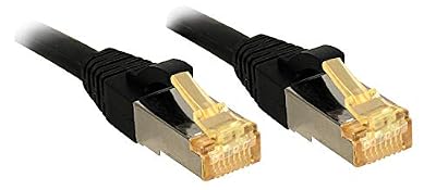 Lindy Câble réseau Cat.7 S/FTP, cuivre, LSOH, 600MHz, Noir, 0,3m