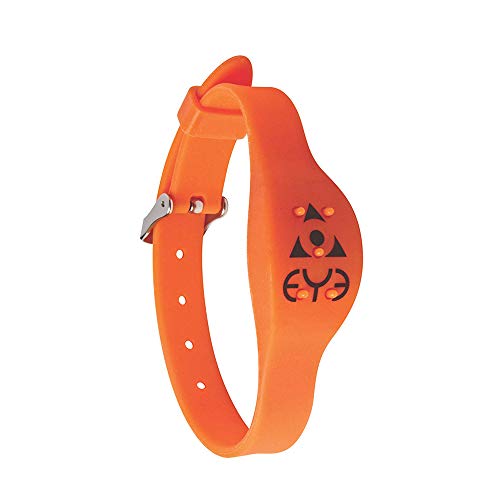 THEYE - Pulsera Repelente antimosquitos - Ajustable - Naranja Fluorescente