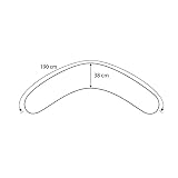 Theraline Das Original Theraline Stillkissen 100% Bio-Baumwolle inkl. Außenbezug – Jersey türkis/elfenbein – 94 - 2